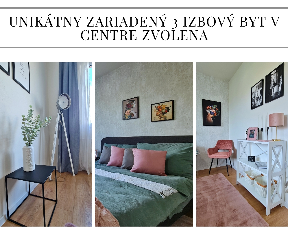 UNIKÁTNY ZARIADENÝ 3 IZBOVÝ BYT V CENTRE, 73 M2, ZVOLEN